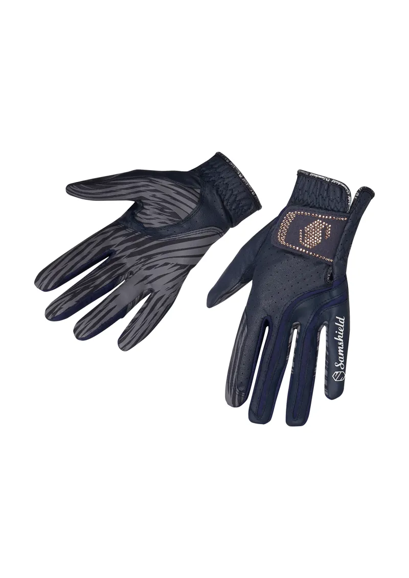 Samshield V-Skin Swarovski Glove Blue/Rose Gold